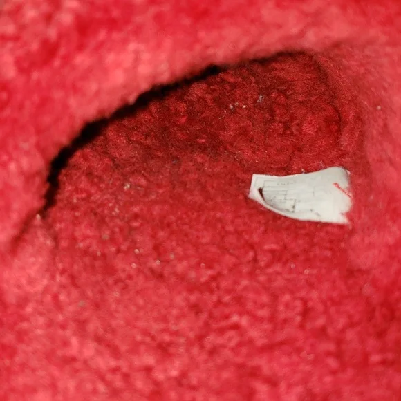 UGG Fluffita red real shearling sandals slippers - Picture 6 of 9